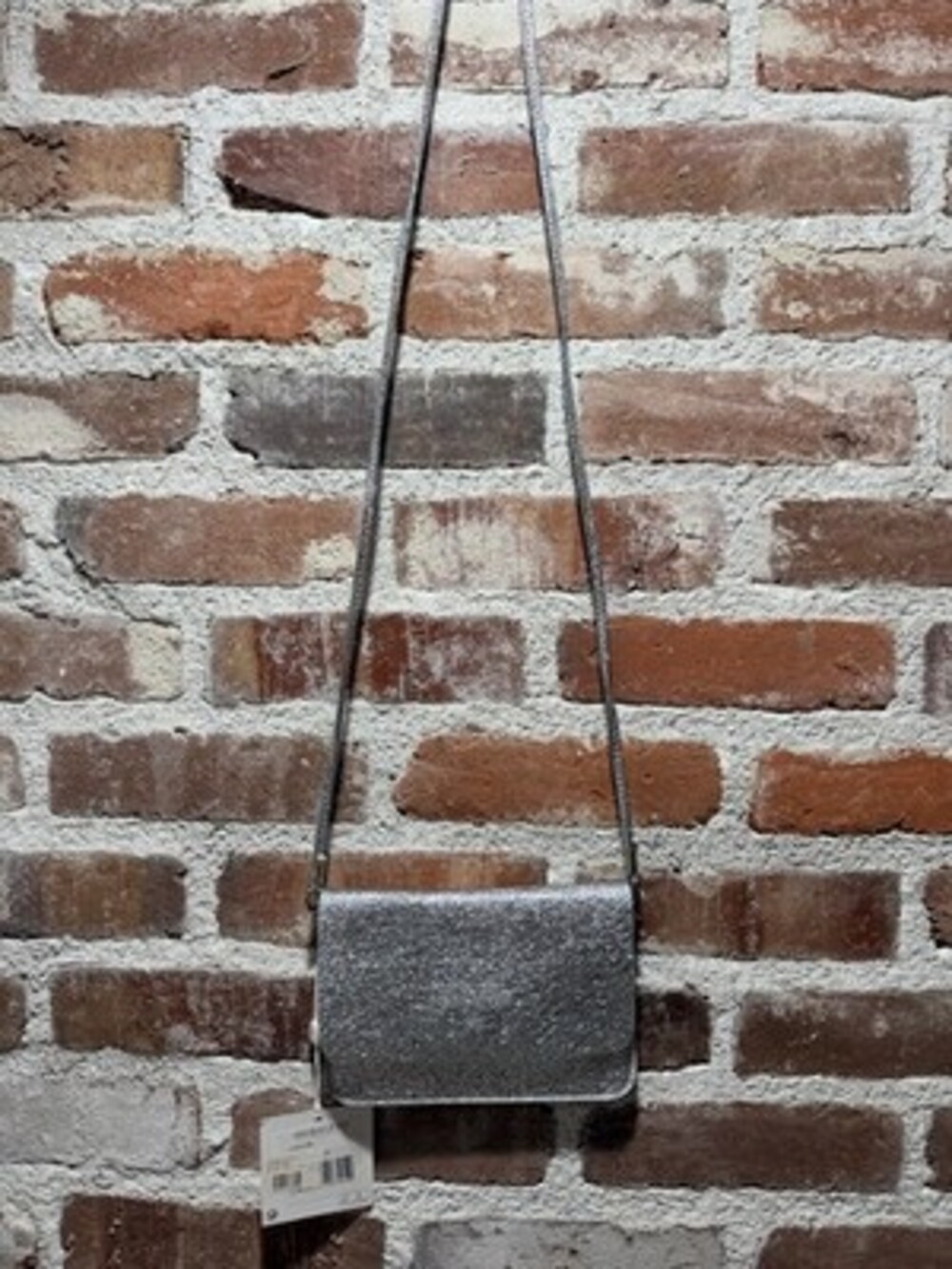 Shiraleah Chicago Silver Vegan Leather Glitter Crossbody